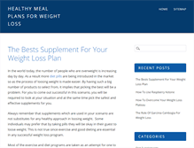 Tablet Screenshot of healthymealplan.org